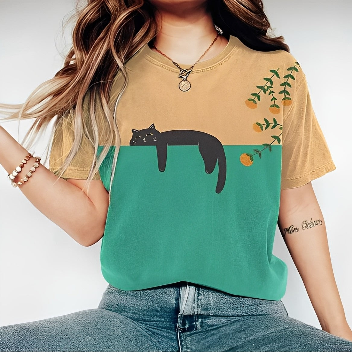 Alvina - Bequemes Damen-T-Shirt mit Motiv