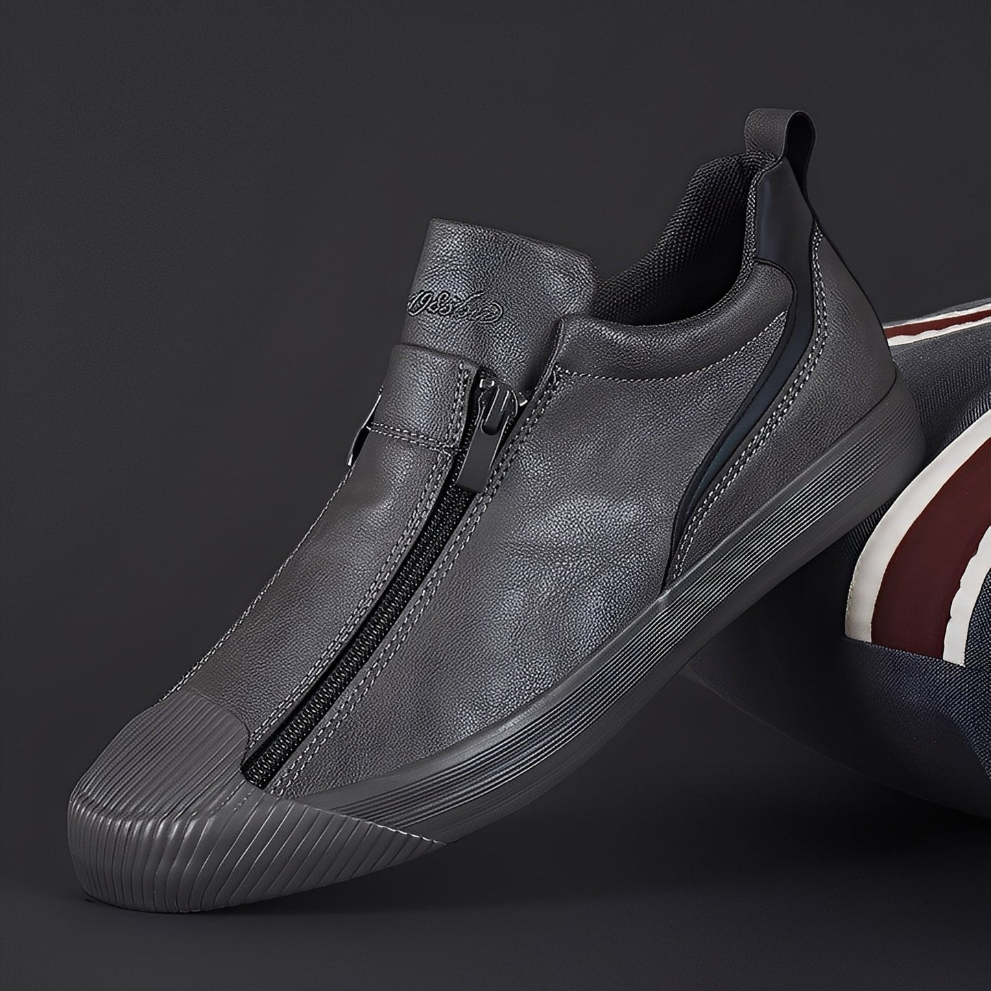 Nathan - Elegante Damenschuhe aus Leder mit Zipper