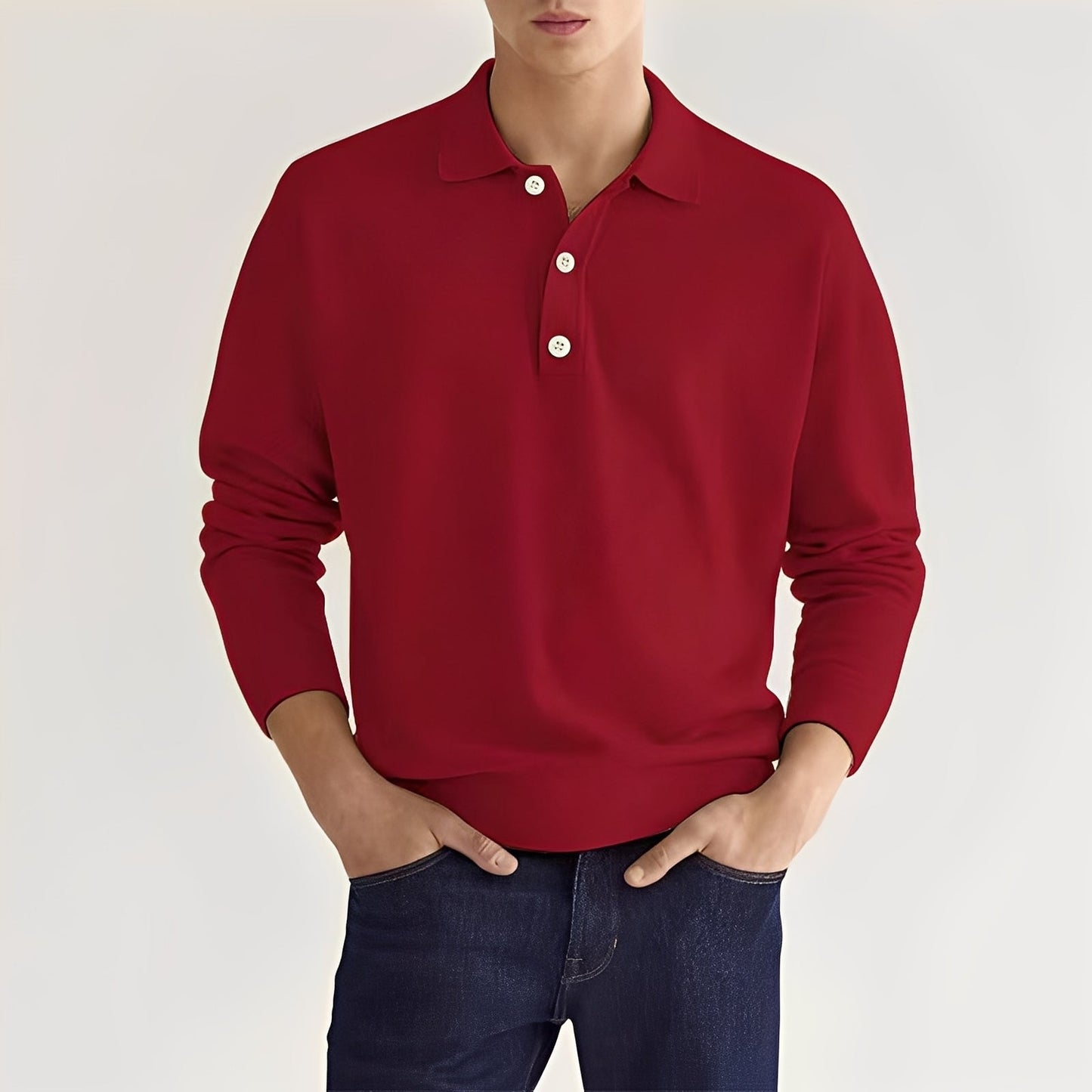 Zavier - Bequemes langes Herren-Poloshirt