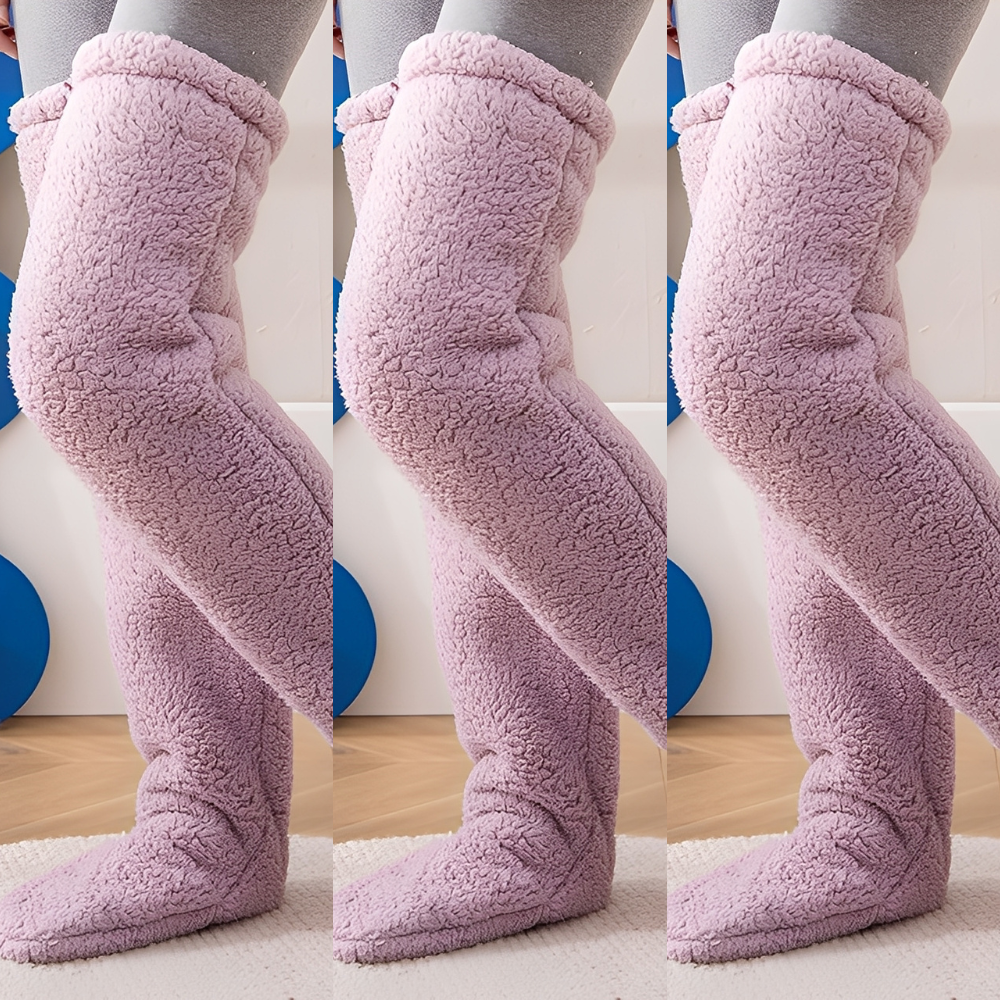 Camellia - Warme, kniehohe Wintersocken für Frauen