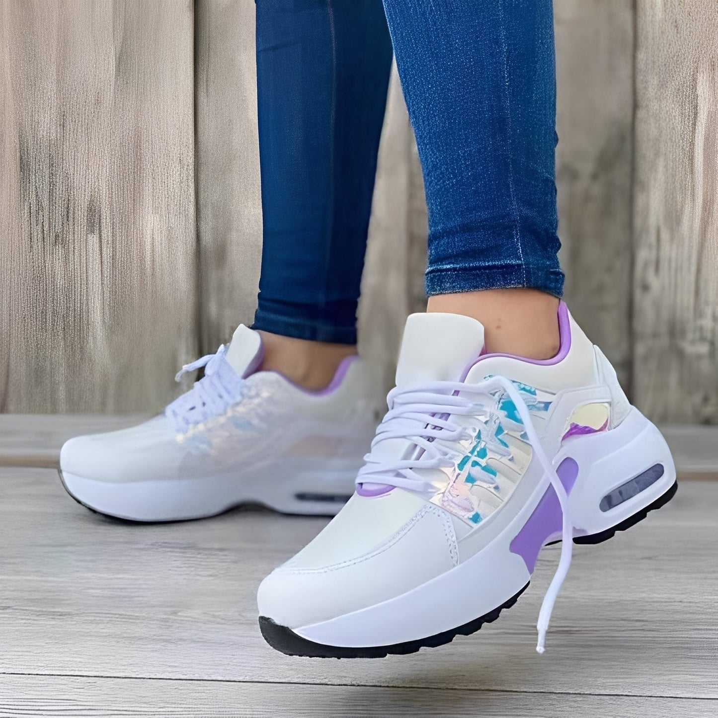 Evaline - Bequeme Damen-Sneaker aus Mesh