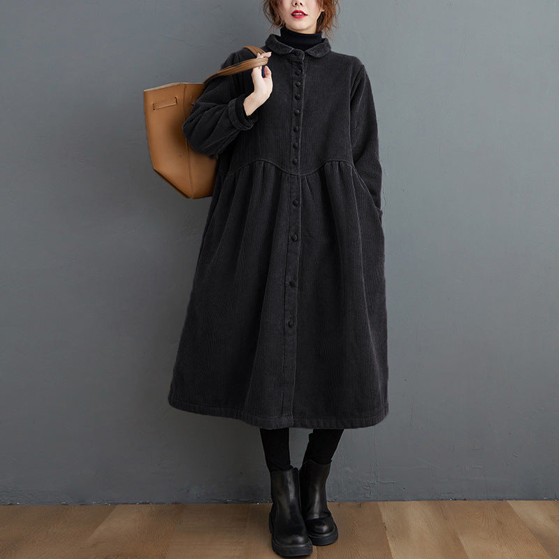 Amelia - Warmer Cord-Mantel mit lockerer Passform für Damen