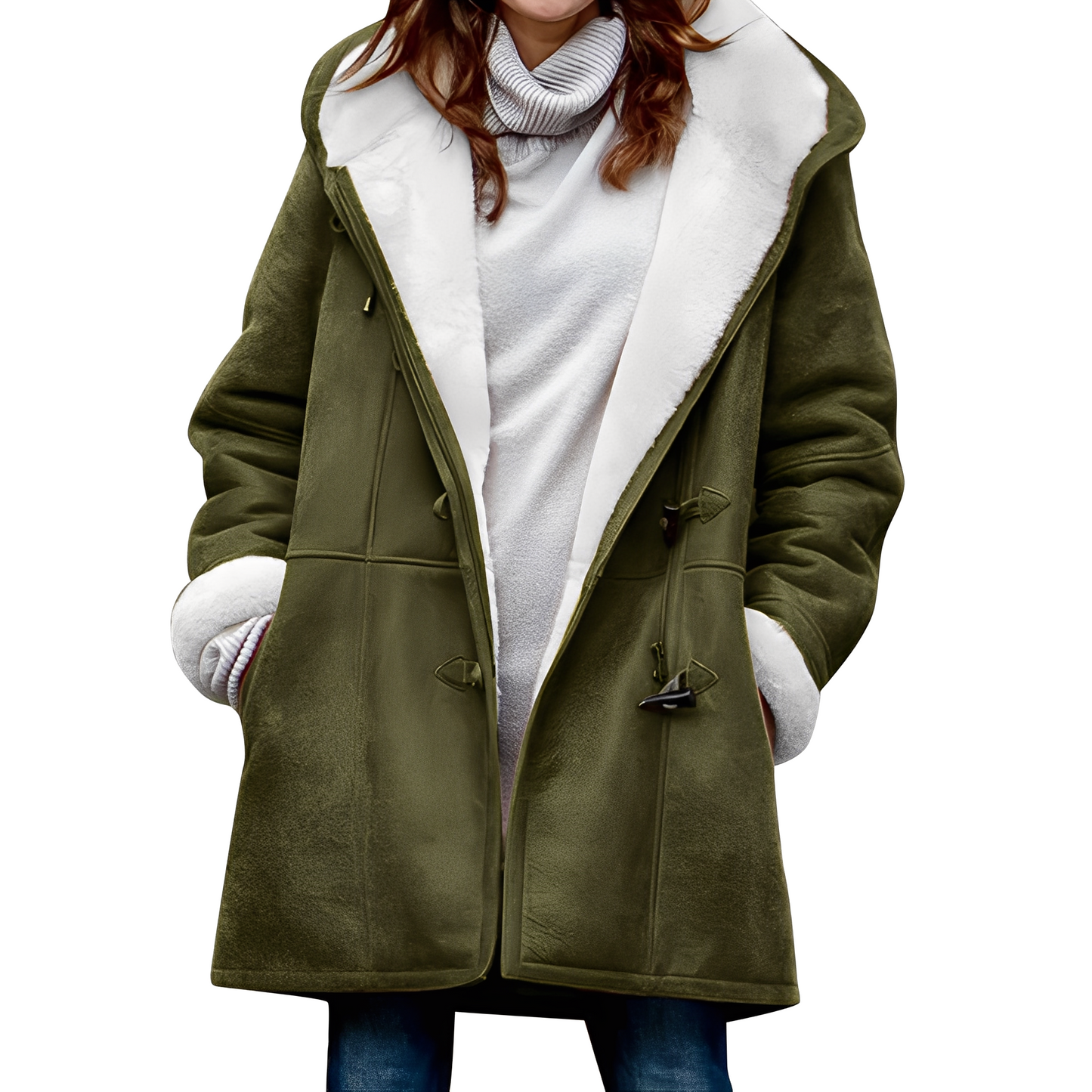 Madilyn - Freizeitdufflecoat mit Kapuze für Damen