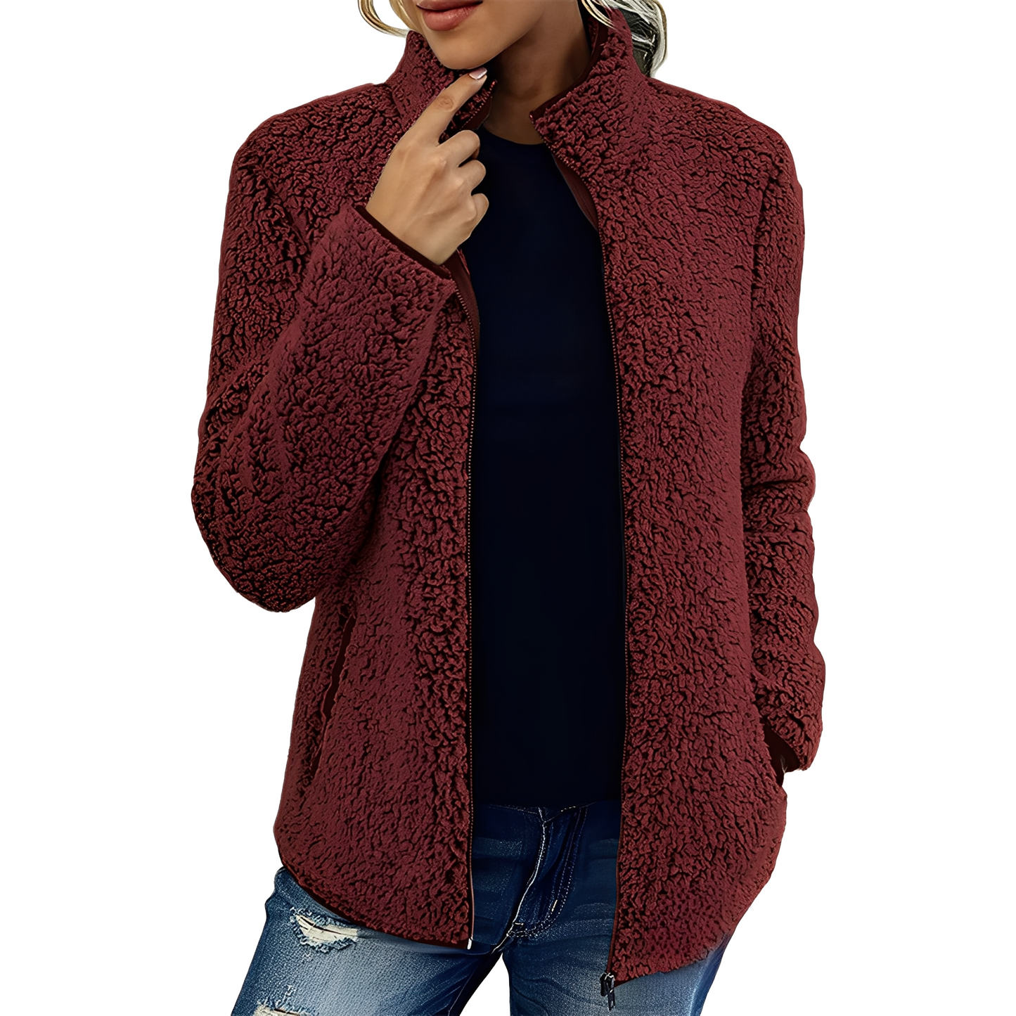 Larissa - Stilvolle, warme Damen-Fleecejacke