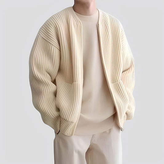 Willy - Bequeme Herren-Strickjacke mit Zipper