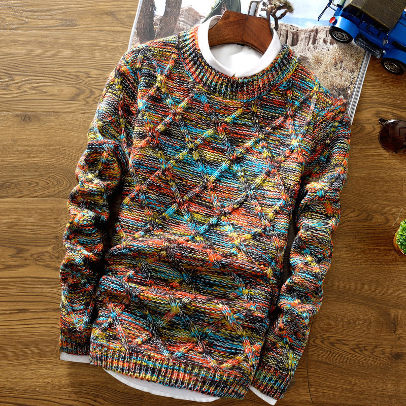 Francis - Wärmerer, bunter Winterpullover für Herren