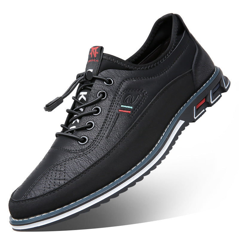 Aaron - Komfortable, rutschfeste Herrenschuhe aus Leder