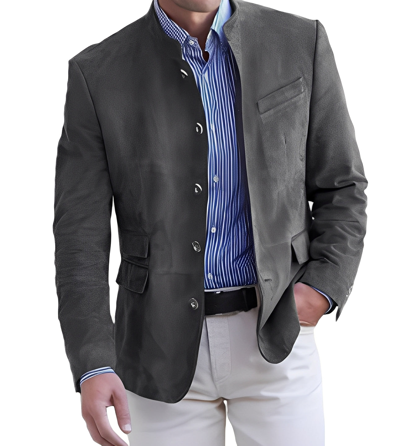 Brenden - Traditionelle Freizeitjacke für Herren mit Knöpfen