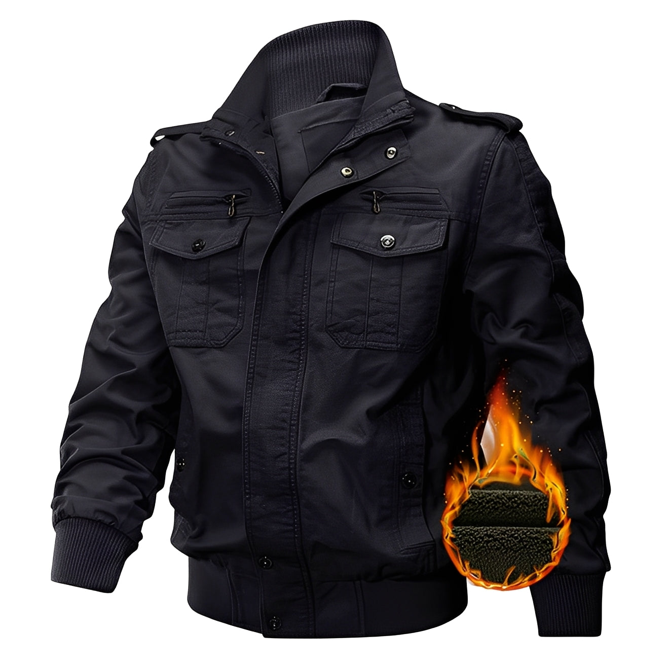Gary - Stylische Herren-Fleecejacke mit Taschen