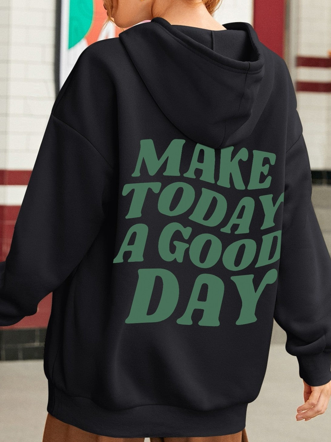 Margery - Moderner Damen-Hoodie aus Baumwolle mit Aussage