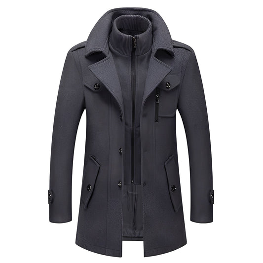Darius - Trendige, warme Herrenwolljacke