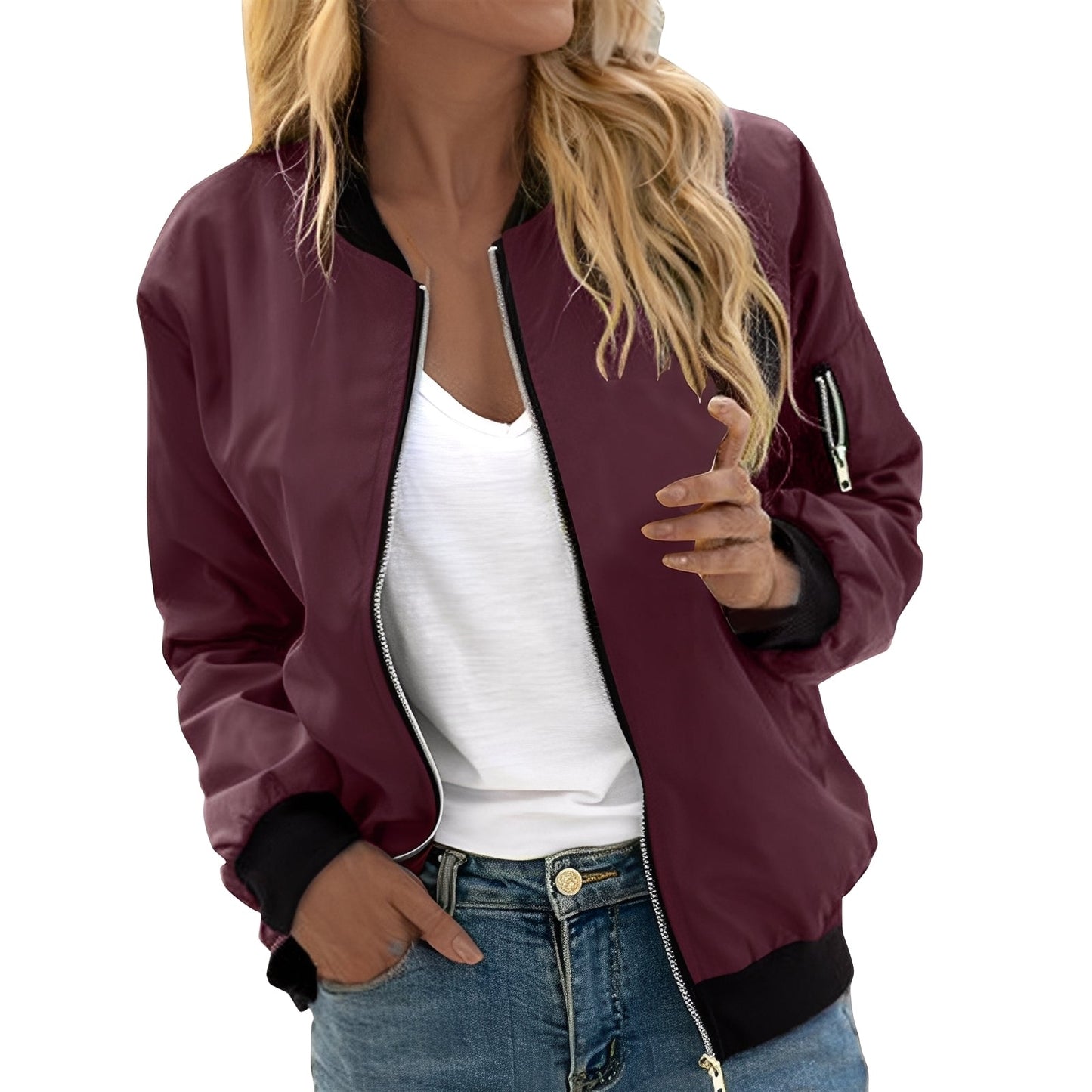 Shirlee - Komfortable Damen-Bomberjacke im klassischen Retro-Design