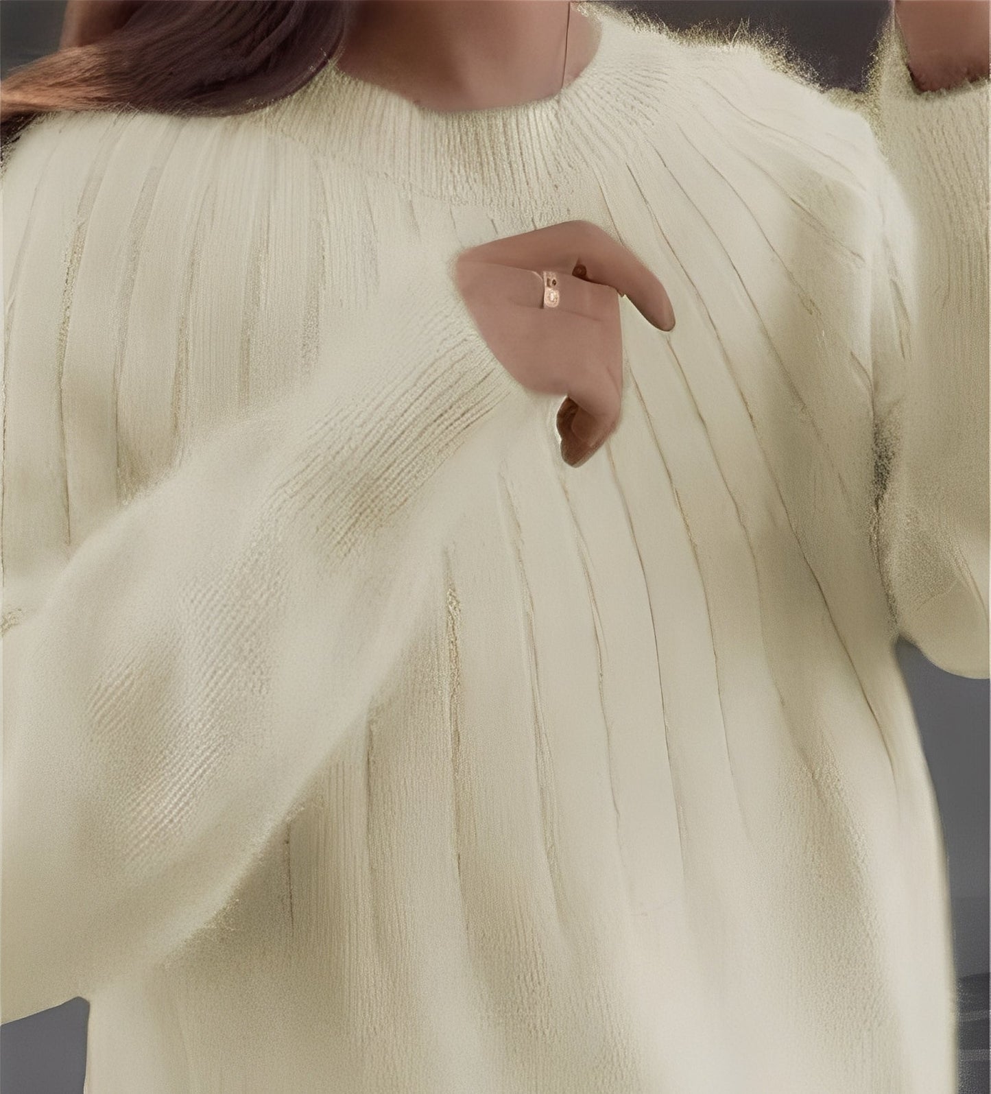 Josslyn - Eleganter, locker geschnittener Damen-Kaschmirpullover