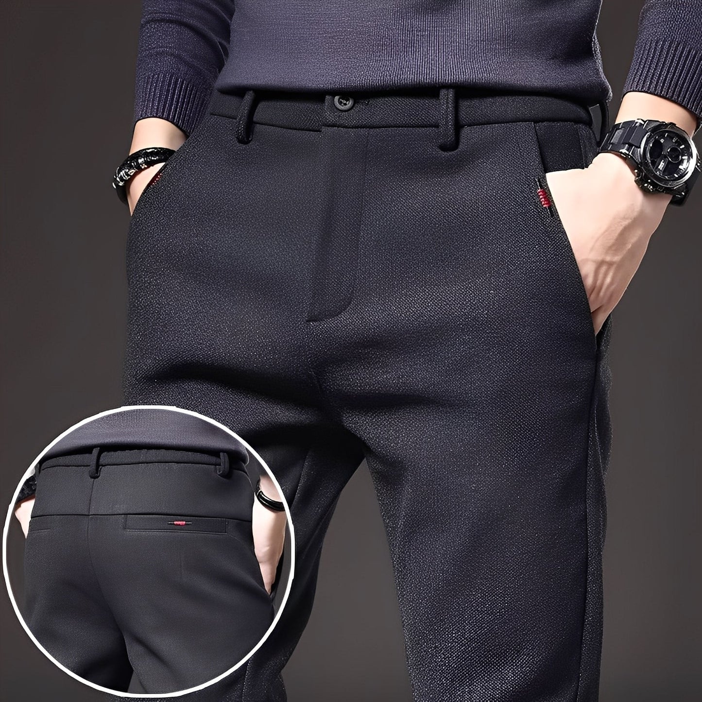 Roger - Trendige, schmal geschnittene Herrenhose