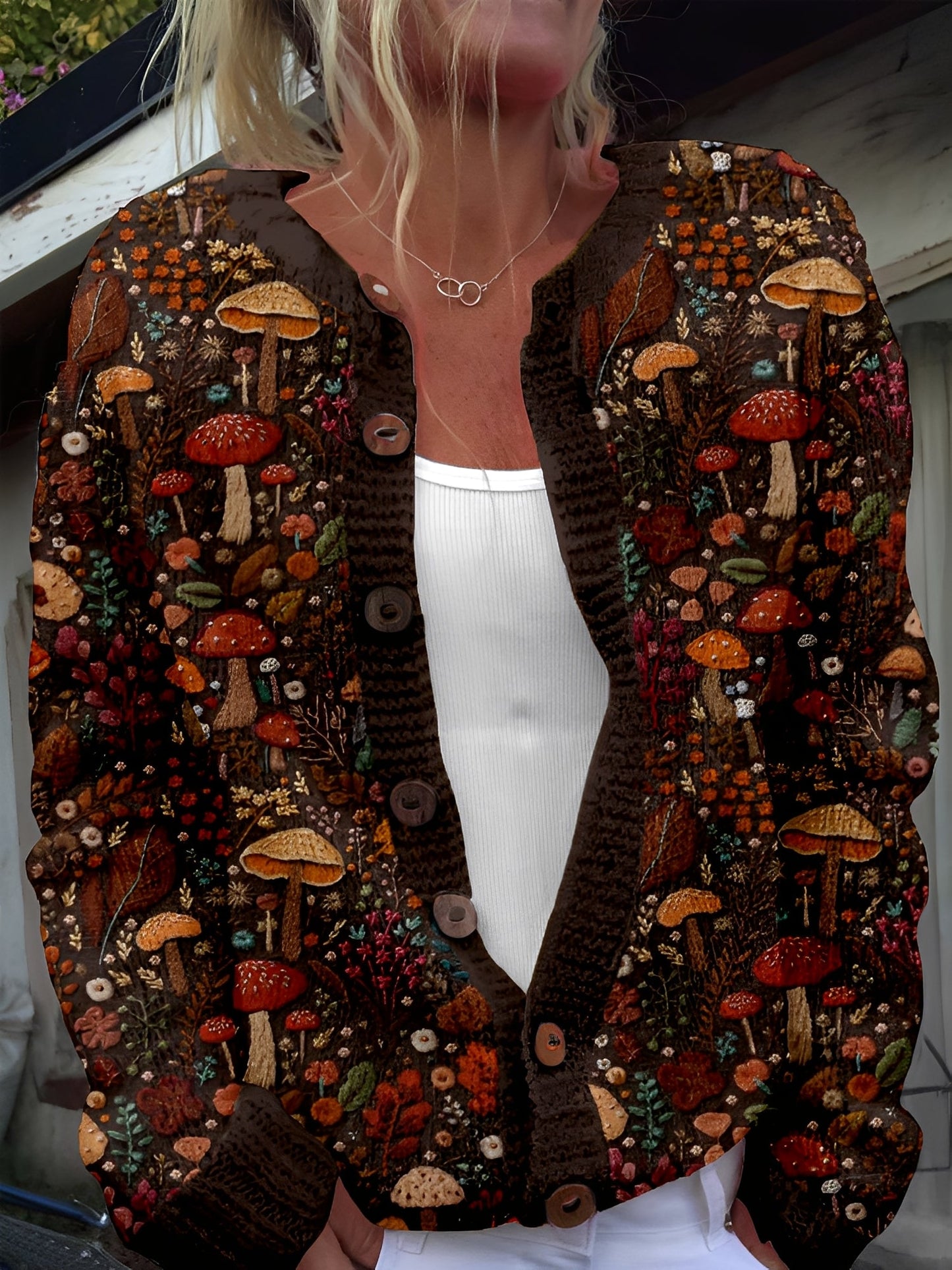 Kandace - Schicker Damen-Cardigan mit Blumenprint