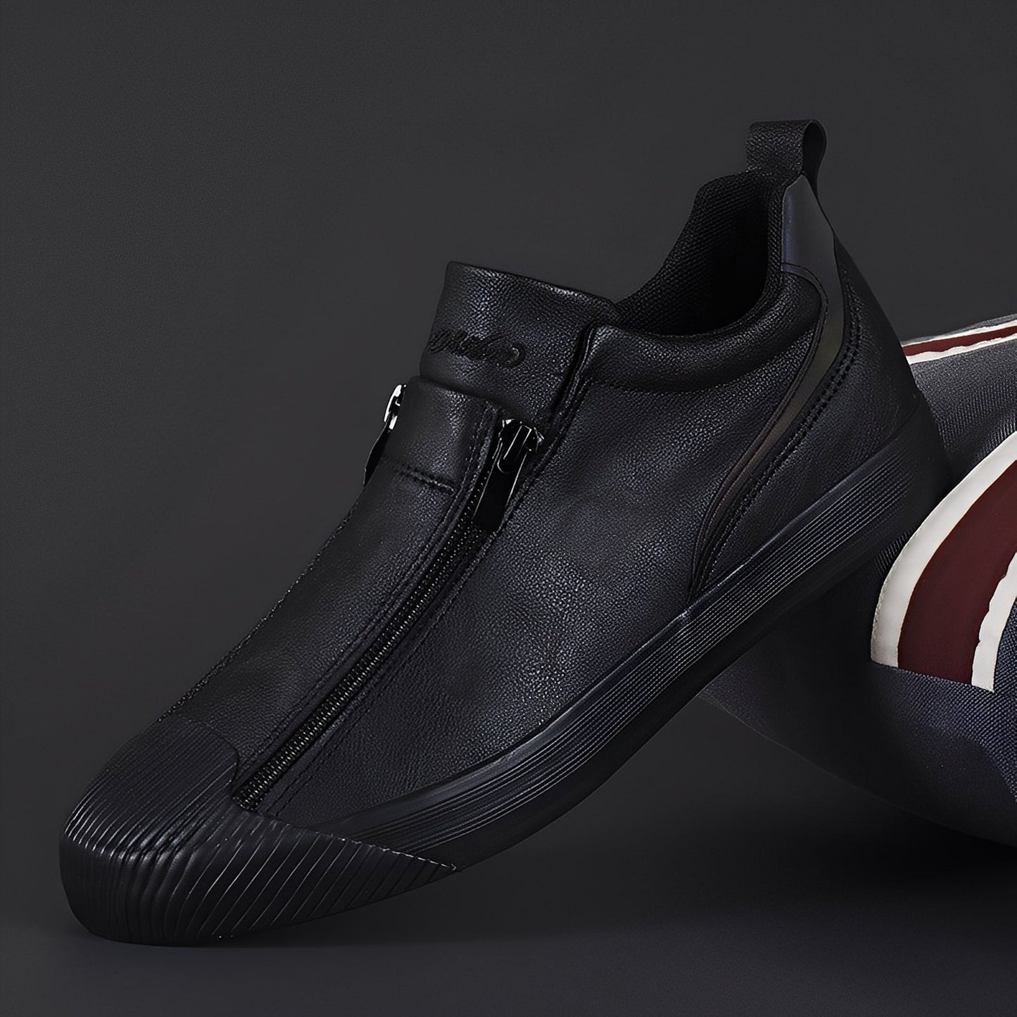 Nathan - Elegante Damenschuhe aus Leder mit Zipper