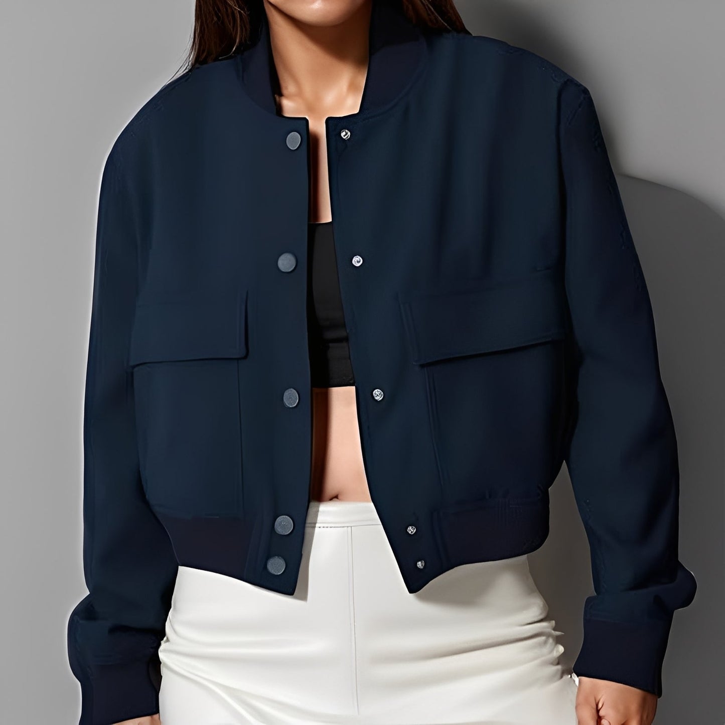 Marva - Bequeme, weite Frauenjacke mit großen Taschen
