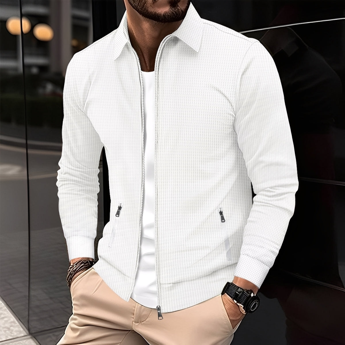 Norton - Stylische Herrenjacke mit Reißverschluss für das Übergangswetter