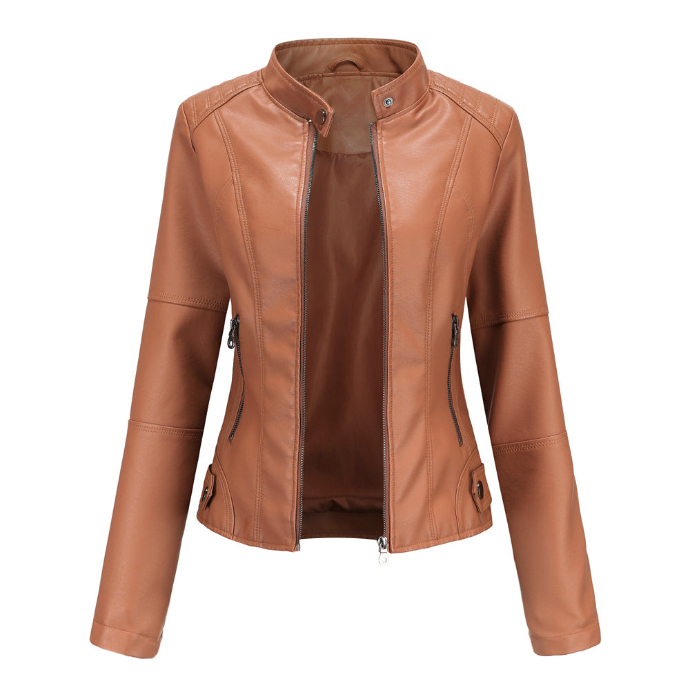 Martha - Modische, enge Damenlederjacke