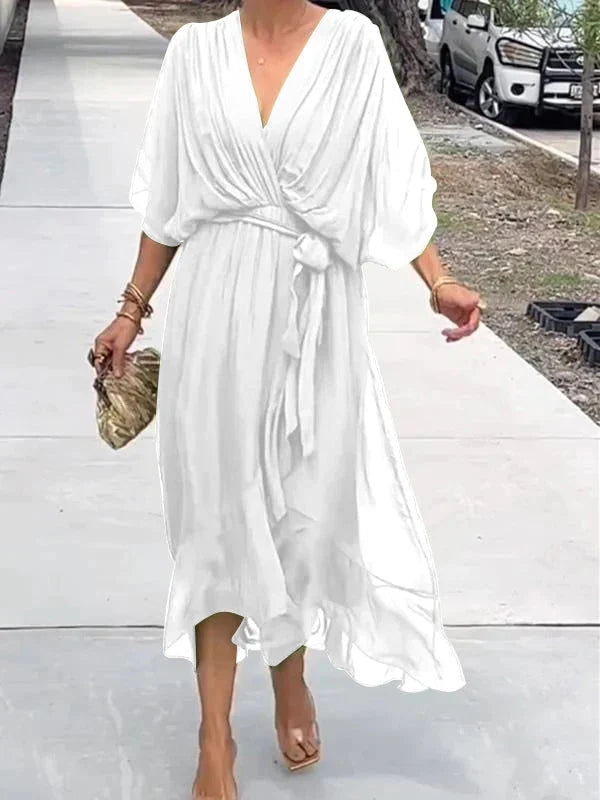 Amara – Bedrucktes ärmelloses Maxikleid