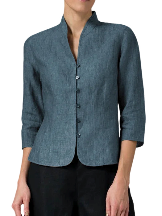 Julia – Damen Bluse mit Stehkragen
