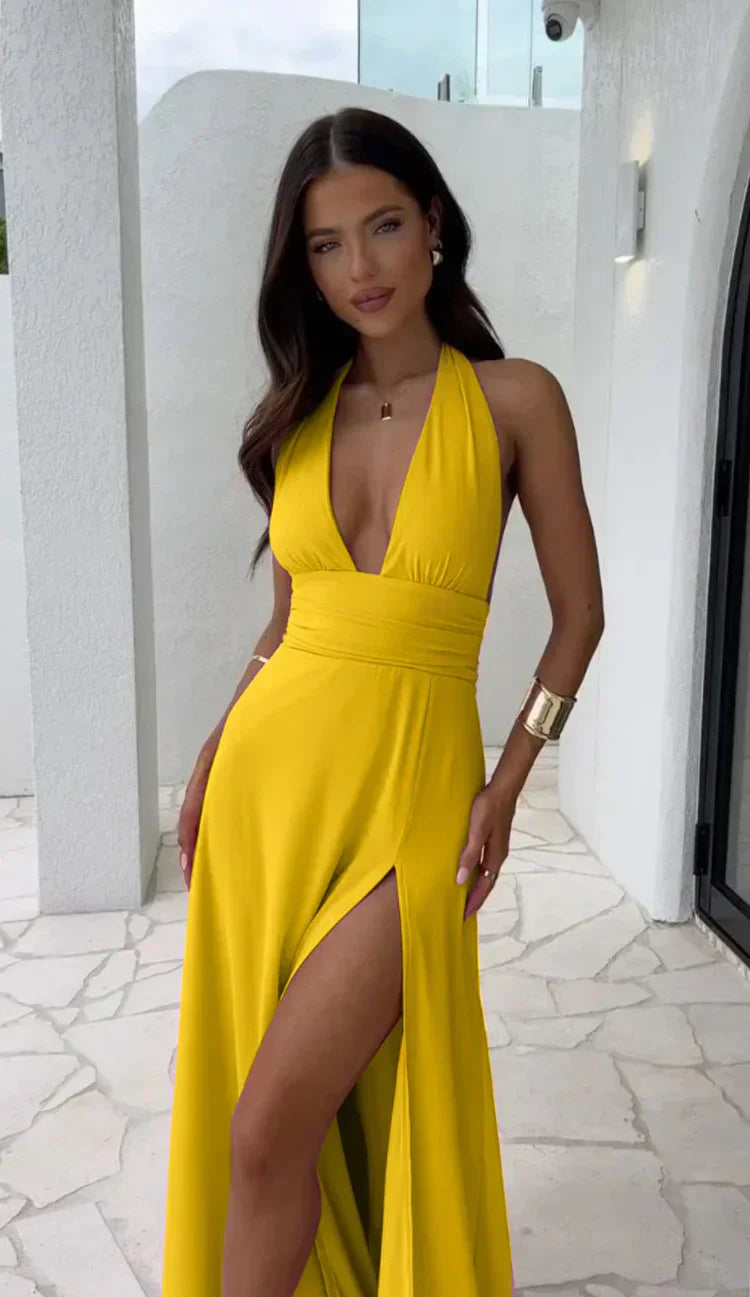 Madison – Kleid mit tiefem V-Halsausschnitt