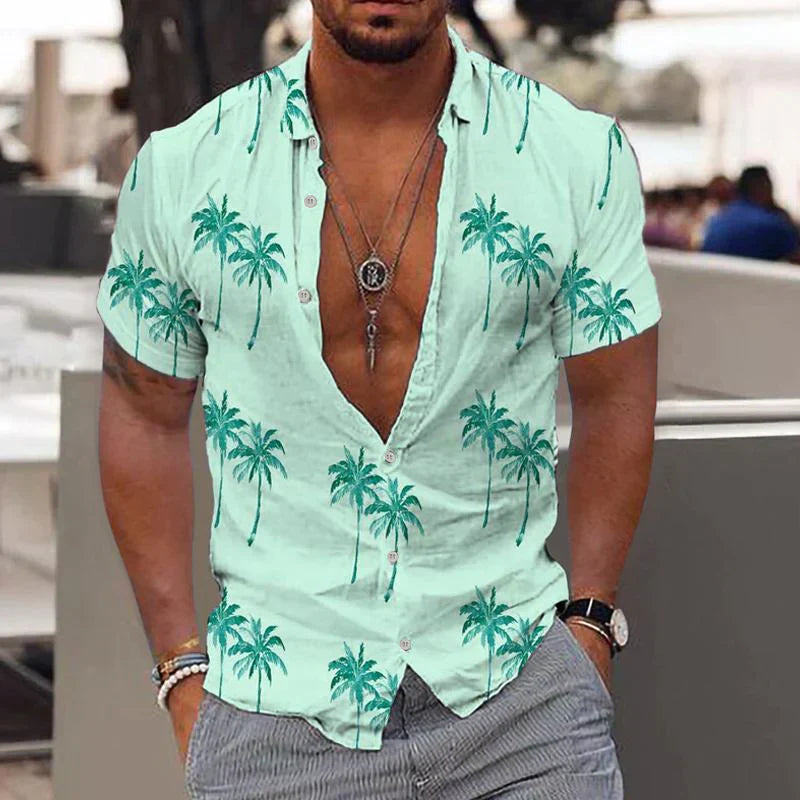 Zion - Hemd aus Leinen Palm Breeze