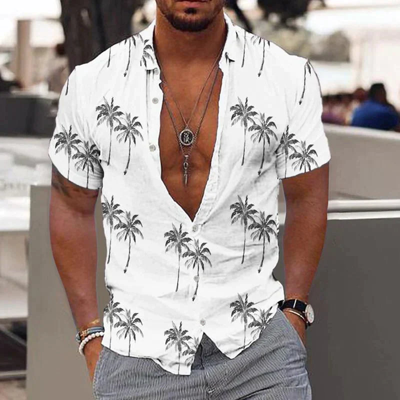 Zion - Hemd aus Leinen Palm Breeze