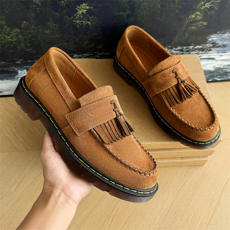 Milton - Herren-Wildleder-Slipper mit Quasten im zeitgemäßen Design