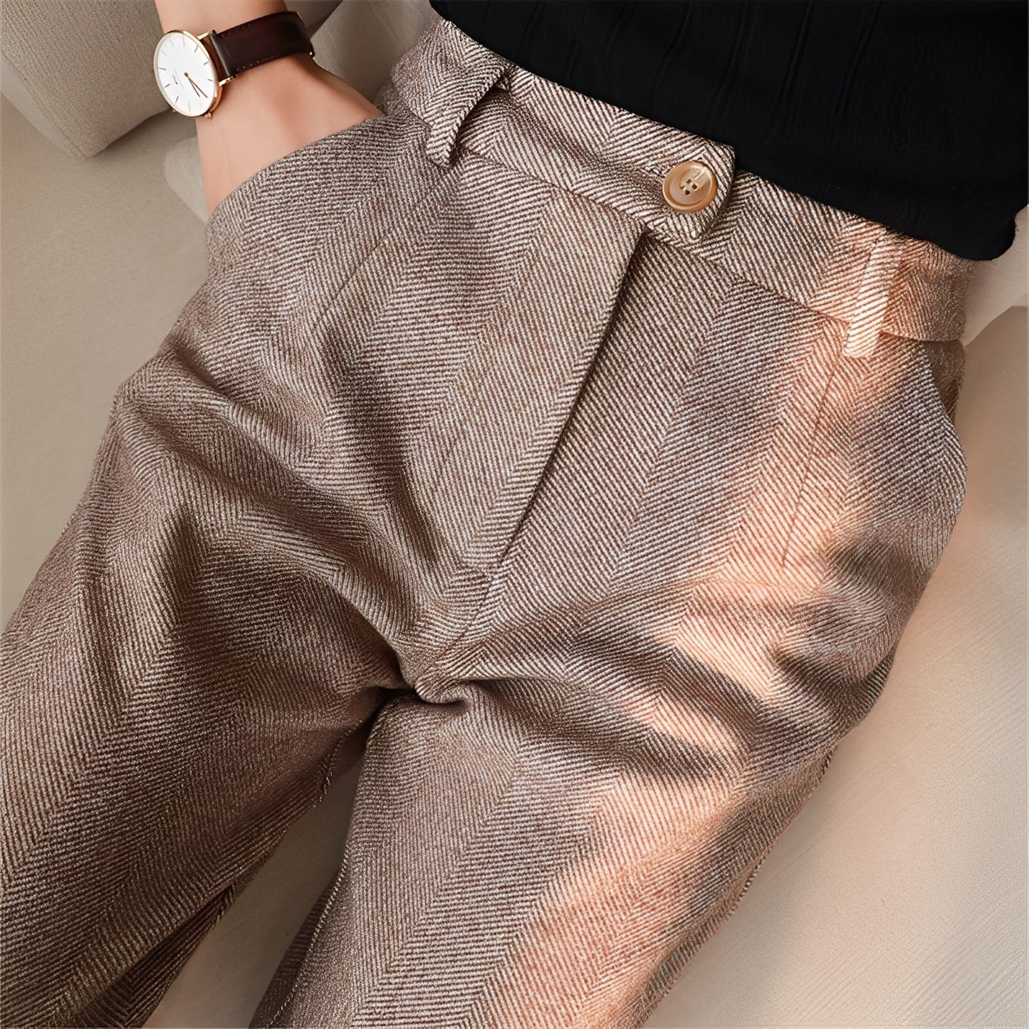 Daren - Elegante schmale Wollhose für Männer