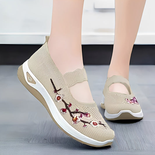 Jazmin - Bequeme und luftige Frauenschuhe mit Stickerei