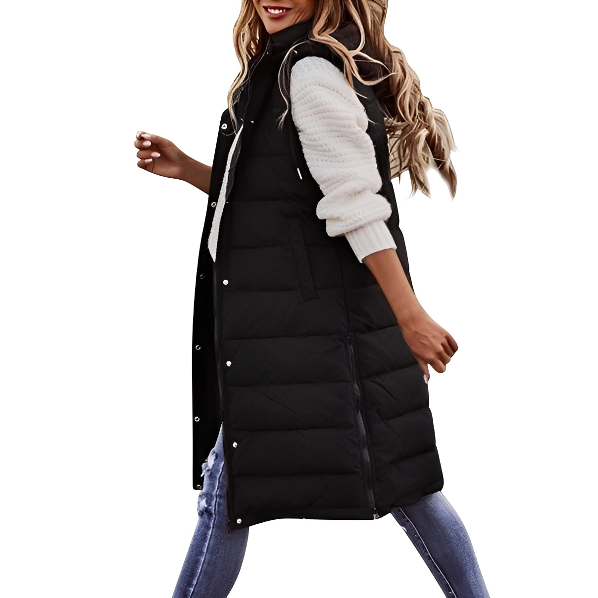 Brenna - Stilvolle lange Damen-Daunenjacke