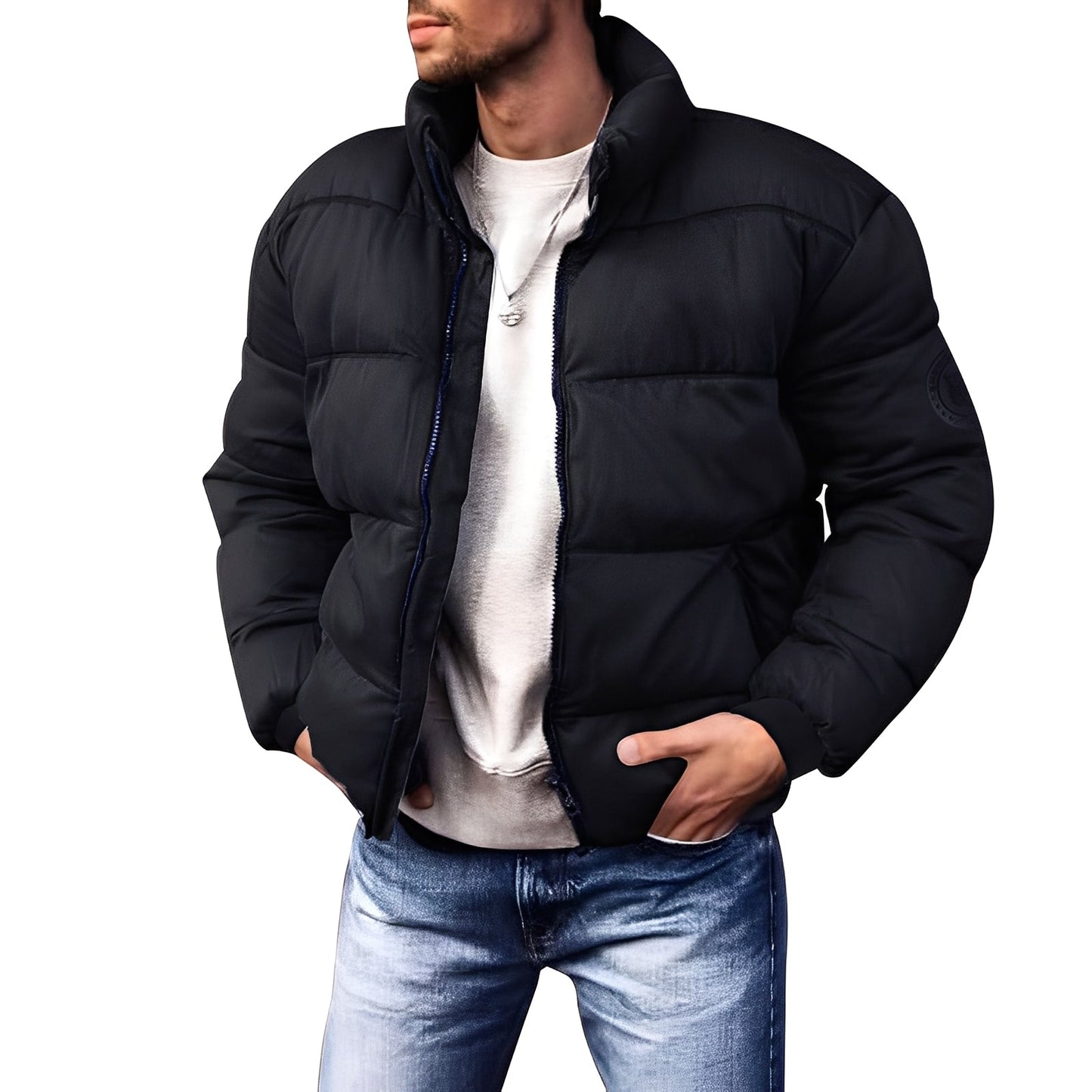 Keaton - Stilvolle, gefütterte Daunenjacke für Herren