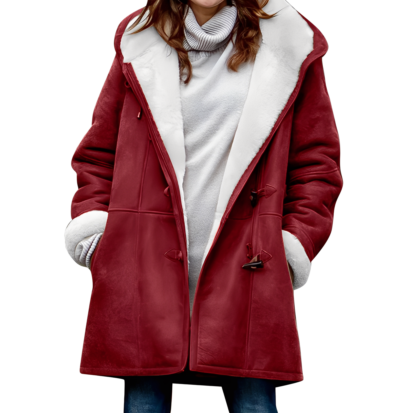 Madilyn - Freizeitdufflecoat mit Kapuze für Damen