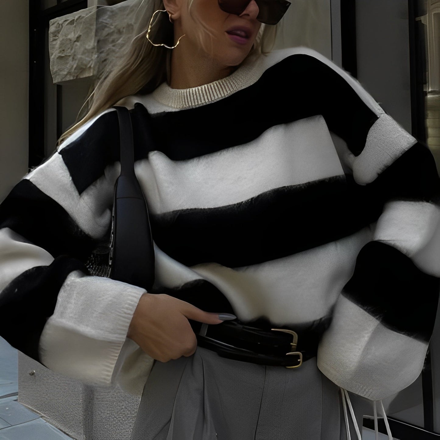 Shanelle - Klassischer Damenpullover mit rundem Halsausschnitt