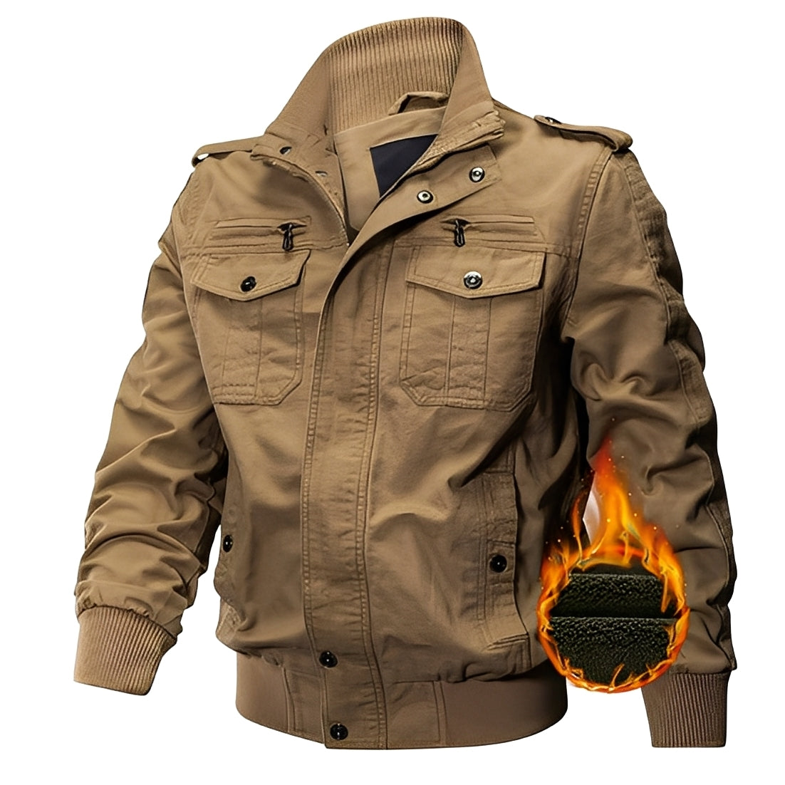 Gary - Stylische Herren-Fleecejacke mit Taschen