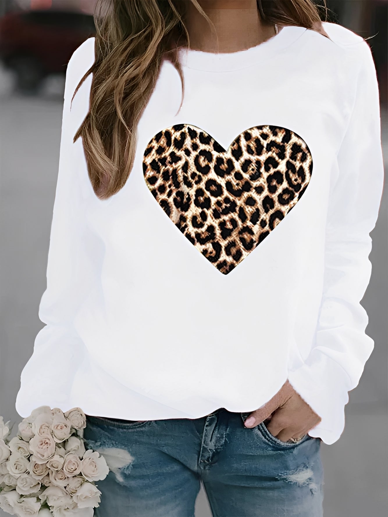 Daniella - Bequemer Damenpullover mit Herzdesign