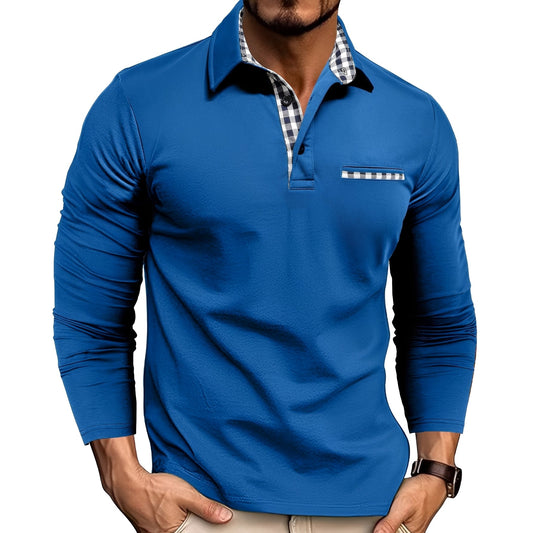 Rupert - Lässig Langarm-Poloshirt für Männer