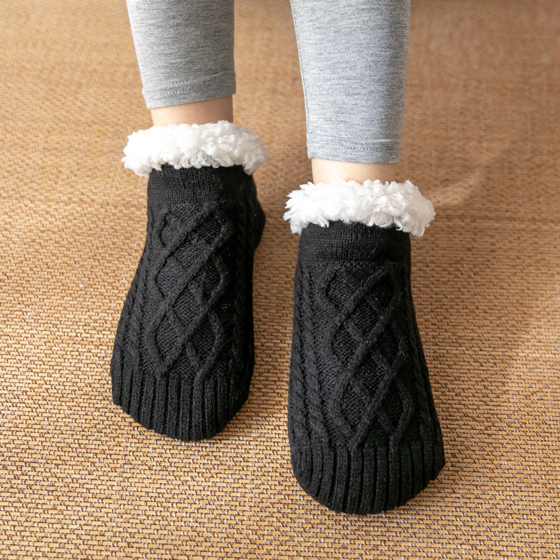 Raquel - Komfortable und rutschfeste Damenplüschsocken für die Winterzeit