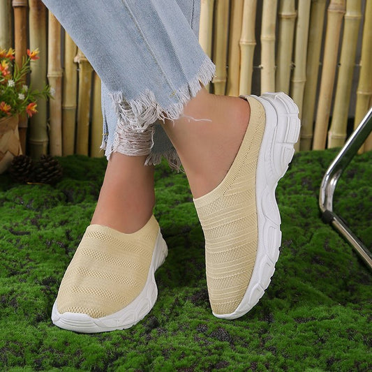 Malani - Moderne Damenschuhe mit Keilabsatz zum Hineinschlüpfen