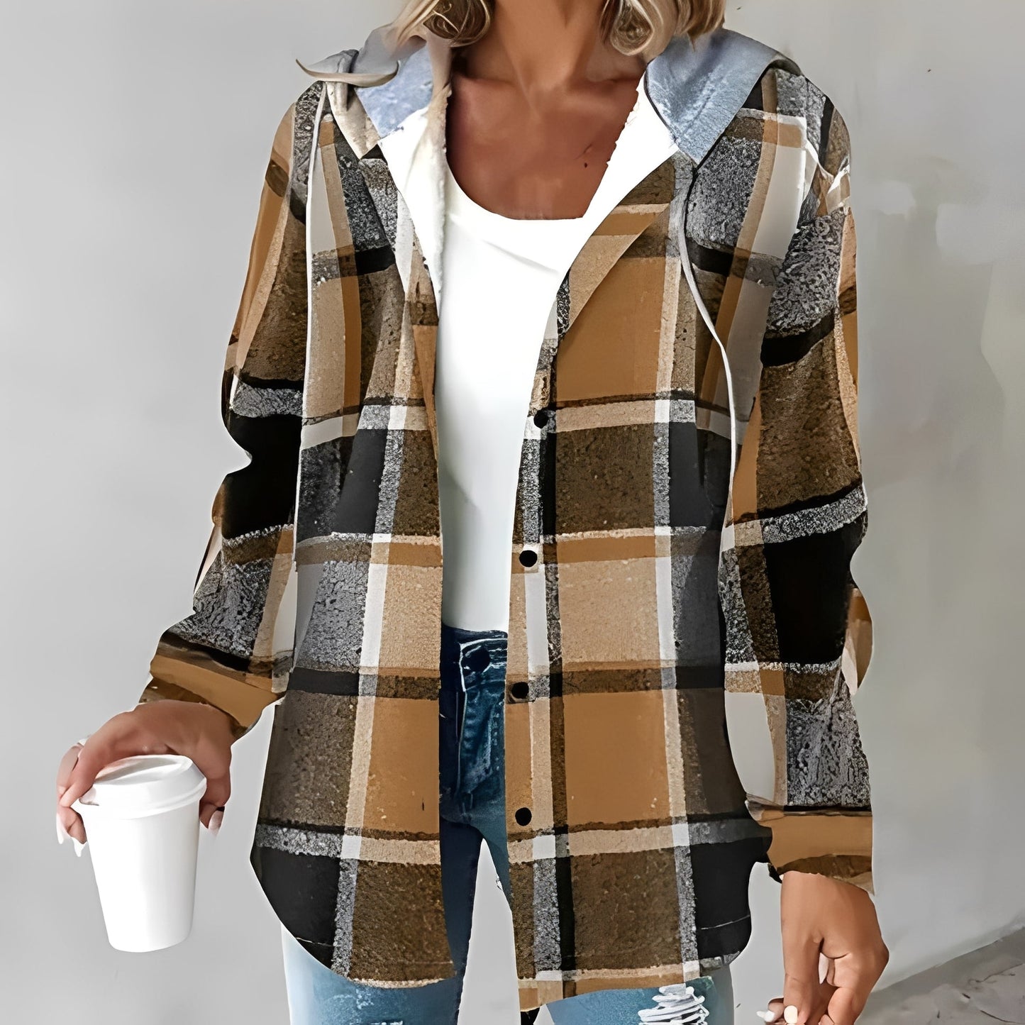Briana - Komfortable, warme Damen-Kapuzenjacke