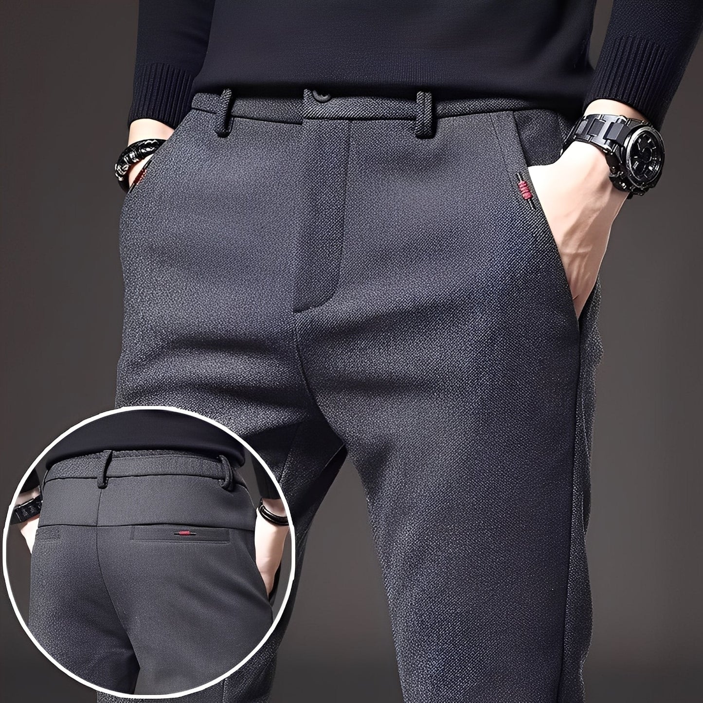 Roger - Trendige, schmal geschnittene Herrenhose
