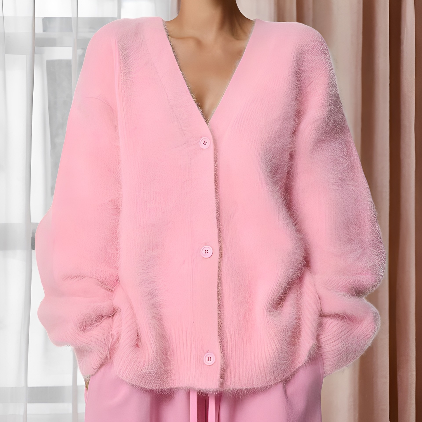 Emberly - Gemütlicher, locker geschnittener Damen-Kaschmirpullover