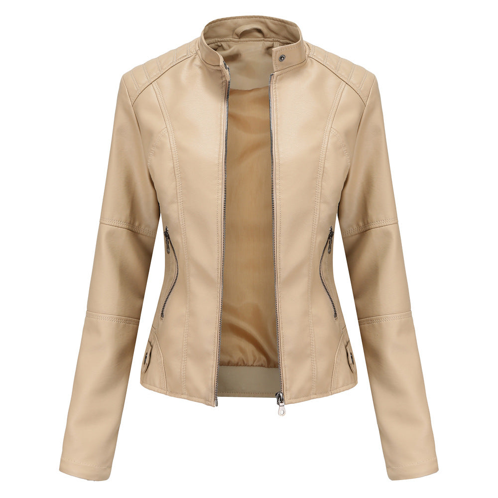Martha - Modische, enge Damenlederjacke