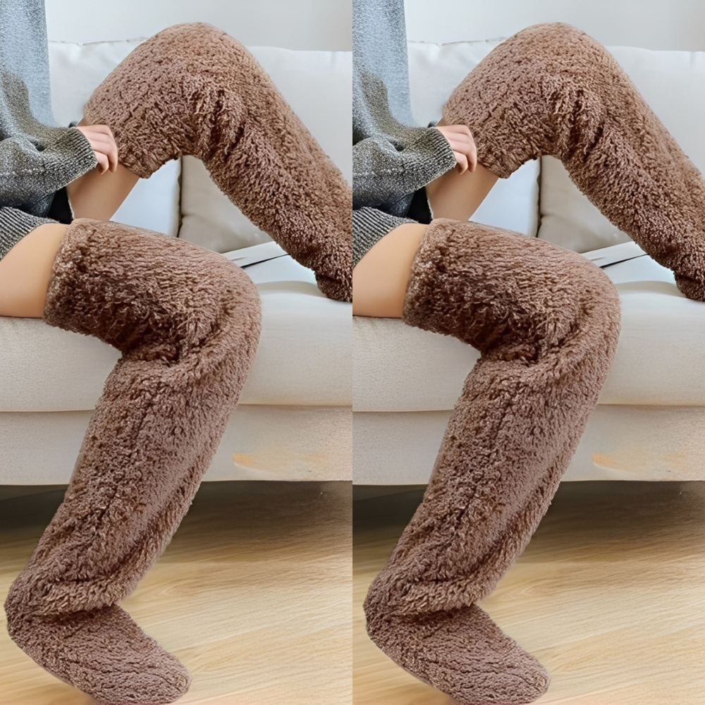 Camellia - Warme, kniehohe Wintersocken für Frauen