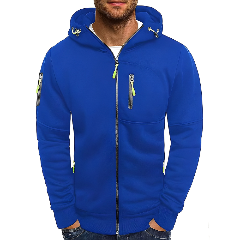 Miller - Komfortable Männerkapuzenjacke mit Reißverschluss