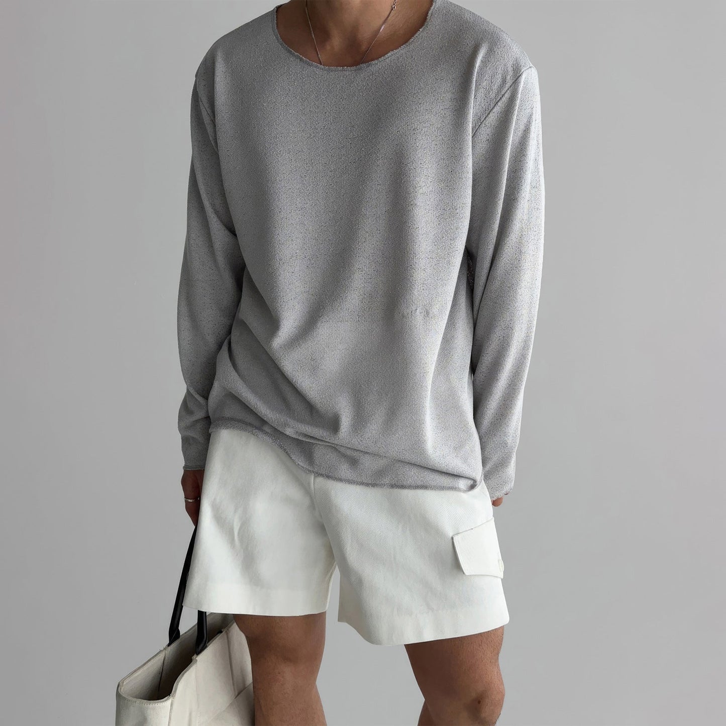 Carter - Bequemes Langarm-Strickshirt für Männer