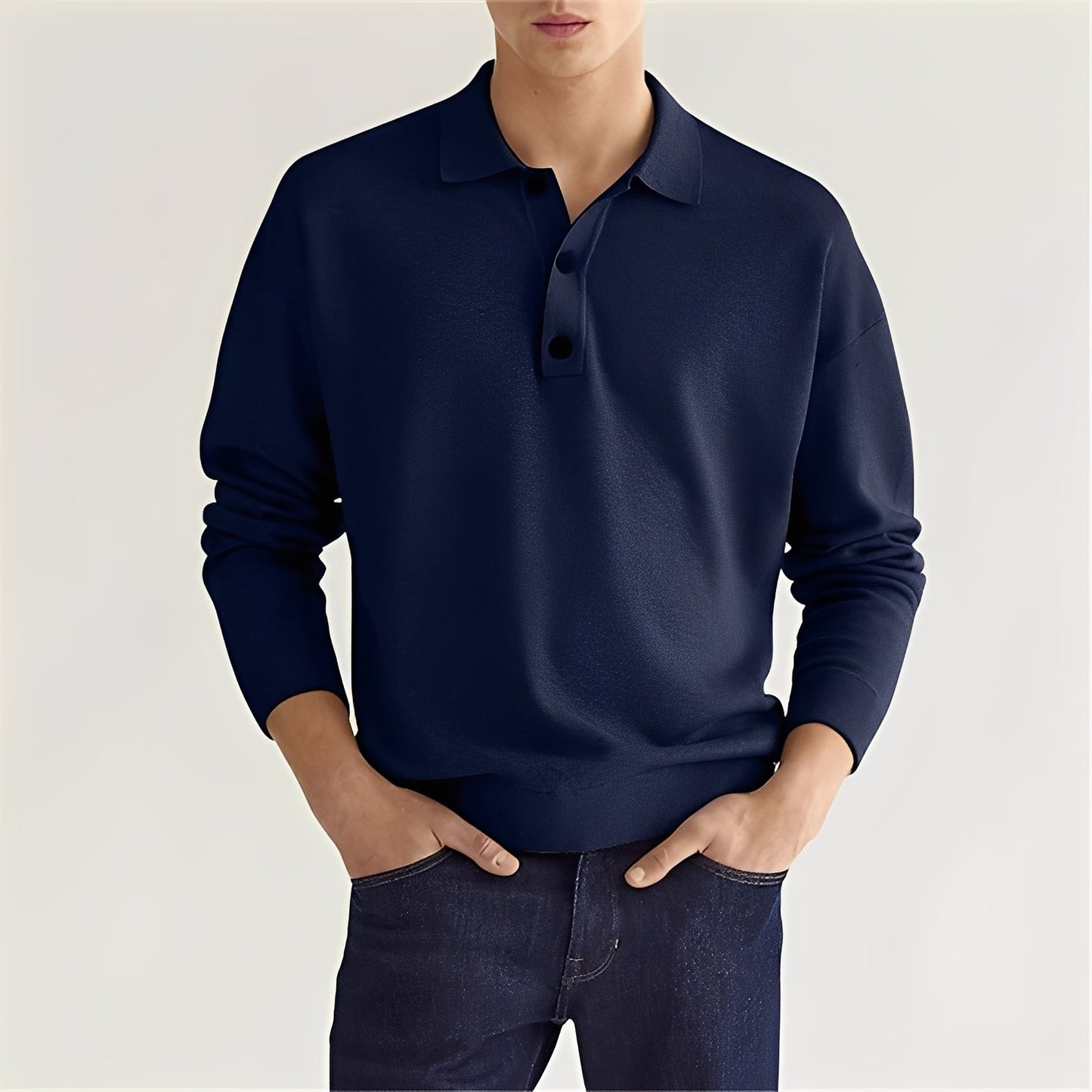 Zavier - Bequemes langes Herren-Poloshirt