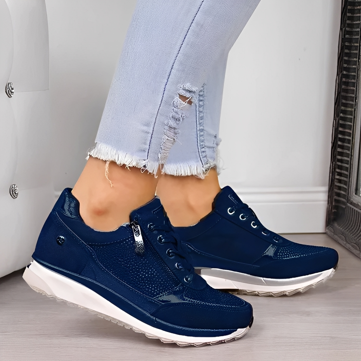 Kaycee - Modische Freizeitschuhe mit Reißverschluss für Frauen
