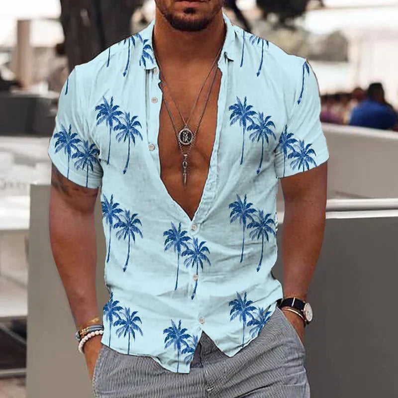 Zion - Hemd aus Leinen Palm Breeze
